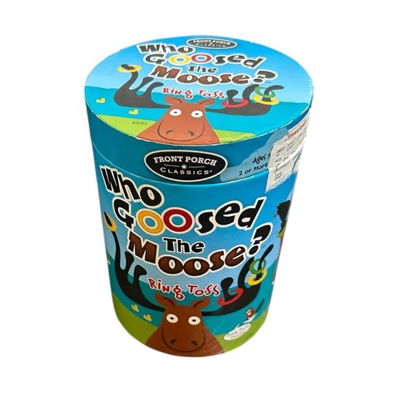 Front Porch Classics Who Goosed the Moose? Ring Toss Game - Picture 1 of 6